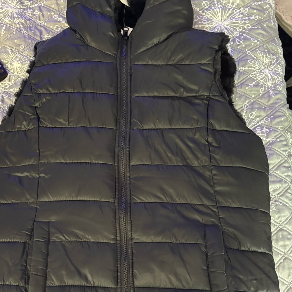 New York & Company Dark Puffer Coat